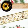 1Pcs Christmas Tree Glowing Ribbon Creative Chic Luminous Ribbon Decorative Light Strip Warm Festive Atmosphere Xmas Party