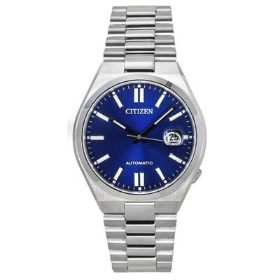 Tsuyosa Nerezová ocel Modrý ciferník Automatické hodinky NJ0150-81L Pánské hodinky
