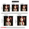 2pcs,2D plane printing Popular Curtains Christmas snowman4 Versatile Polyester (without rod) Festive Perfect for Bedroom Living