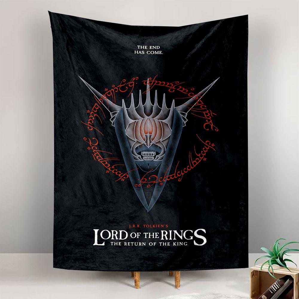Lord of the Rings The End Tapestry Wall Hanging, Return of the King Poster Art, Epic Fantasy Wall Decor for Bedroom Man Cave