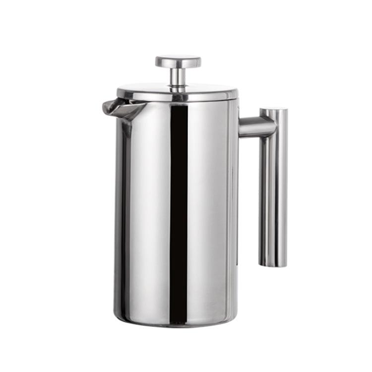 304 Stainless Steel Double Wall Insulated French Press Coffee Brewer 350ml