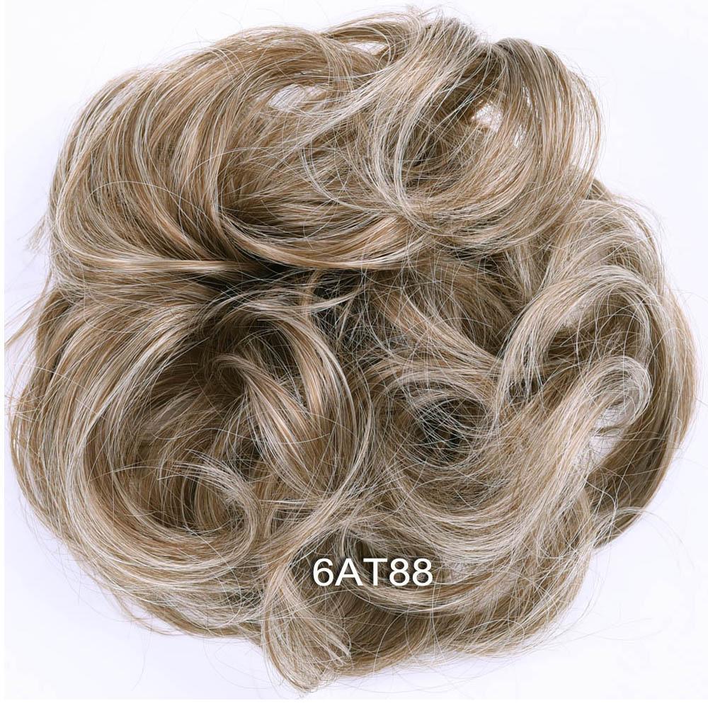 

Небрежный пучок волос шиньон пончик накладка для волос эластичная веревка для волос резинка синтетический накладной волос аксессуары для волос для женщин