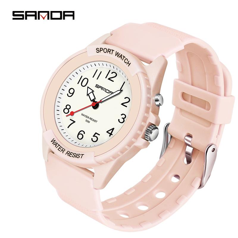 SANDA Fashion Sport Men's Watches New Luxury Waterproof Digital Quartz Classic Top Quality WristWatch Relogio Feminino 6018