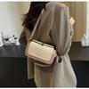 New Women's Handbag Fashiable Versatile Small Square Box Bag Simple Quality Crossbody Bag Stylish Polyester Lining PU Material