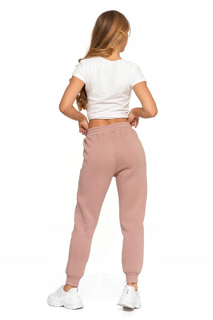 Women's Warm Joggers with Plain Pattern MORAJ L PINK