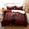 Mystery Anime Bedding Set, Duvet Cover + 2 Pillowcases, Summer Time Rendering Design Comfortable Home Supplies