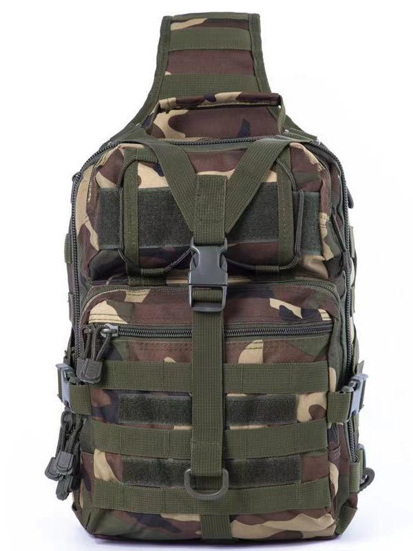 Borsa da Petto da Uomo Zaino Militare Pacchetto Tattico d'Assalto Borsa a Tracolla a Bandoliera Zucchino Impermeabile Borsa Zaino da Esterno Trekking Campeggio Pacco Borsa a Spalla da Uomo