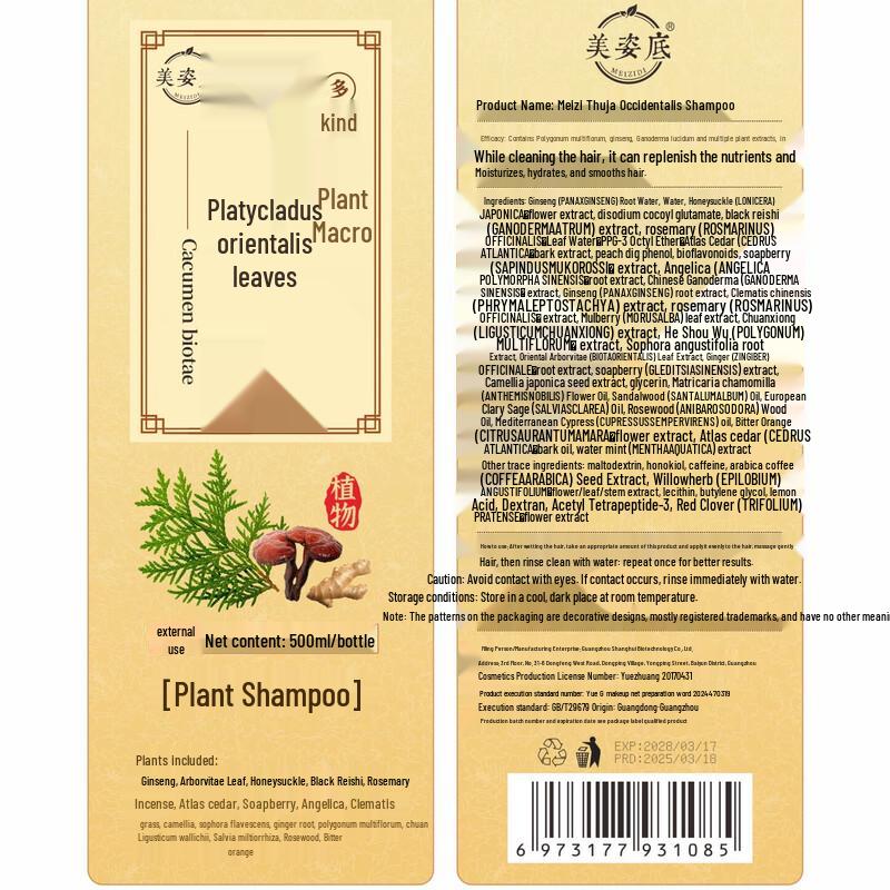 Meizidi Professional Scalp & Hair Treatment Shampoo