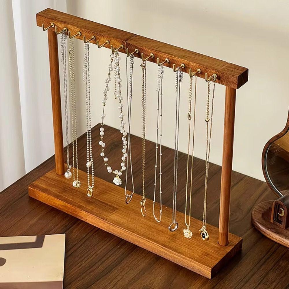 Necklace Holder Jewelry Display Stand Storage Rack Necklace Hanging Rack  Home Use