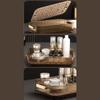 Cosmetics Organizer Rack Cups and Mugs Drain Buffet Serving Tray Multifunction Jewelry
