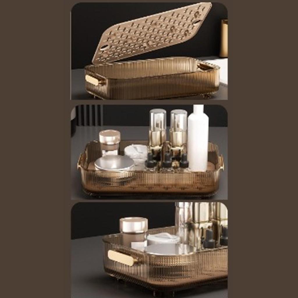 Cosmetics Organizer Rack Cups and Mugs Drain Buffet Serving Tray Multifunction Jewelry