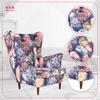 ARI PRINT Scandinavian Family Furniture Wing Chair Peonies Flowers Grandma