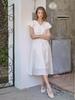Laengaenlu Sora Shirring Dress(Sora)_Cream