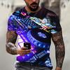 Für Männer T-Shirt Kurzarm Tops DJ Singer Graphic Shirts Tees Mode Designer Bekleidung O-Ausschnitt Männliche Hip Hop Kleidung Sommer Tops
