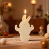 DIY Easter Cute Bunny Figurine Resin Mold Candle Aromatherapy Plaster Silicone Mold Desktop Storage