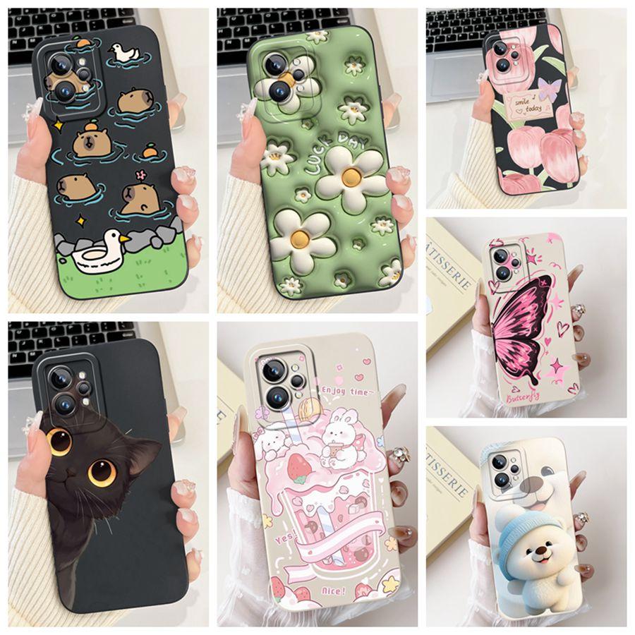 Capa Para Realme GT 2 Pro 5G RMX3301 Capa Para OPPO Realme GT2 Pro Capa GT 2 Silicone Macio Funda Capa Protetora de Telefone à Prova de Choque