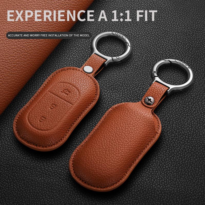 Guscio Portachiavi Auto in Pelle Portachiavi per Leapmotor T03 S01 C11 C01 T03 S01 C11 B10 Custodia Portachiavi Intelligente Auto Accessori di Protezione
