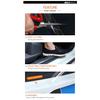 SEAMETAL Car Stickers Door Edge Protector Universal Car Door Sill Sticker Anti Scratch Transparent Film Auto Threshold Guard Interior Mirrors 6