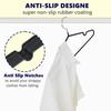 10PCS Clothes Hanger Non-Slip Rubber Coated Metal Shirt Blouse Hanger Heavy Duty Coat Suit Rack with Round Notches Dress Holder
