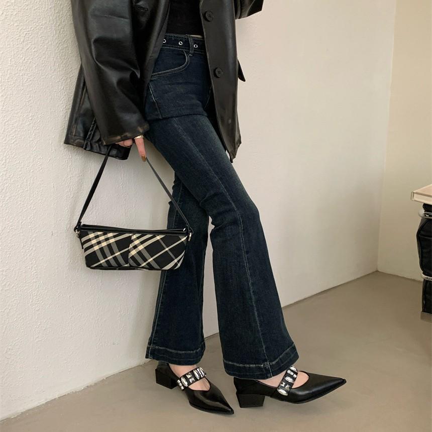 French inner heightening soft-soled bag head half slippers children wear summer new Mary Jane women's shoes Muller sandals