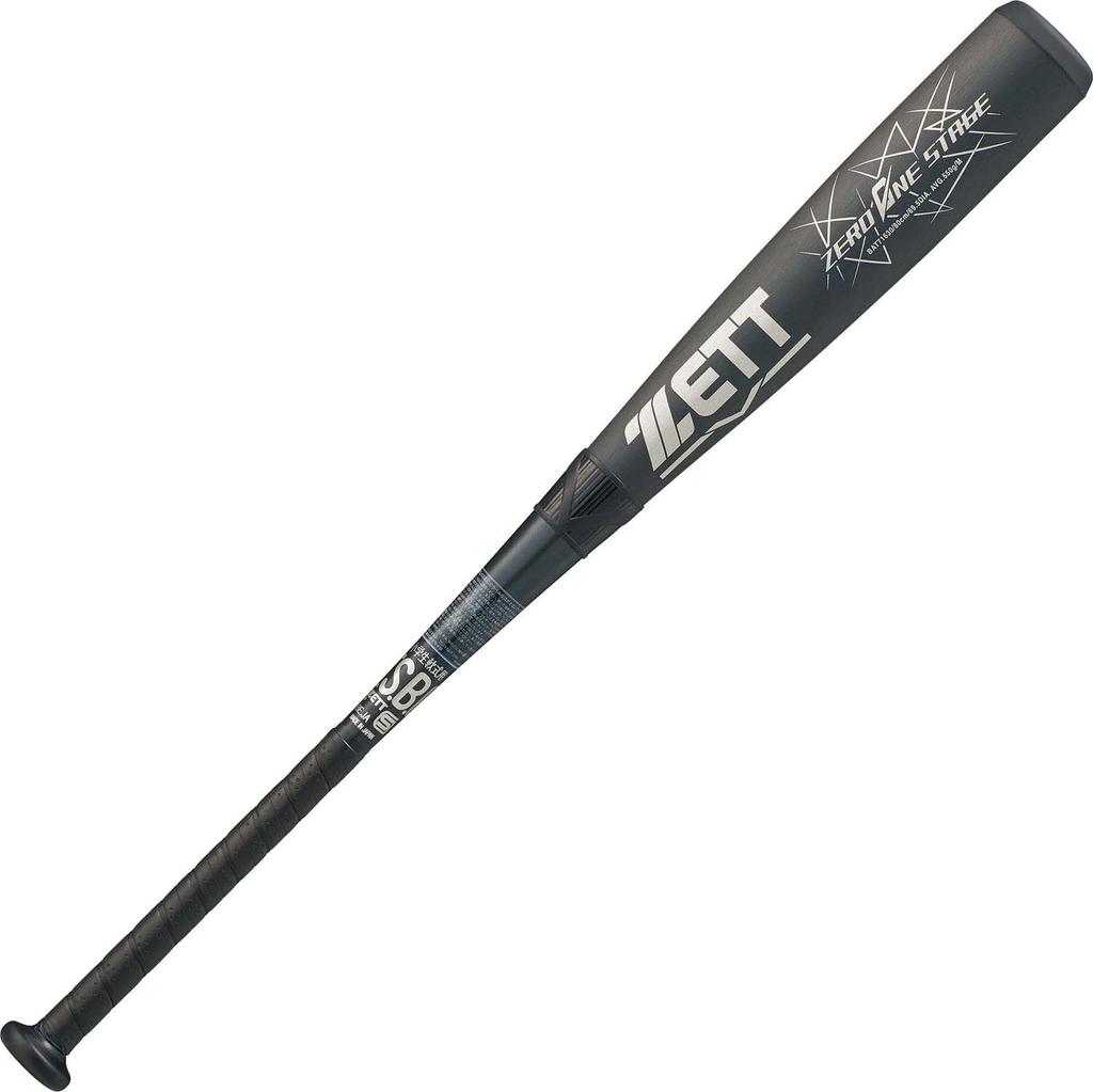 ZETT Youth Baseball Zero One Metal 550g Black Made in BAT71630 Bat, Stage, (Super Duralumin), 80cm, Average, (1900), Japan,