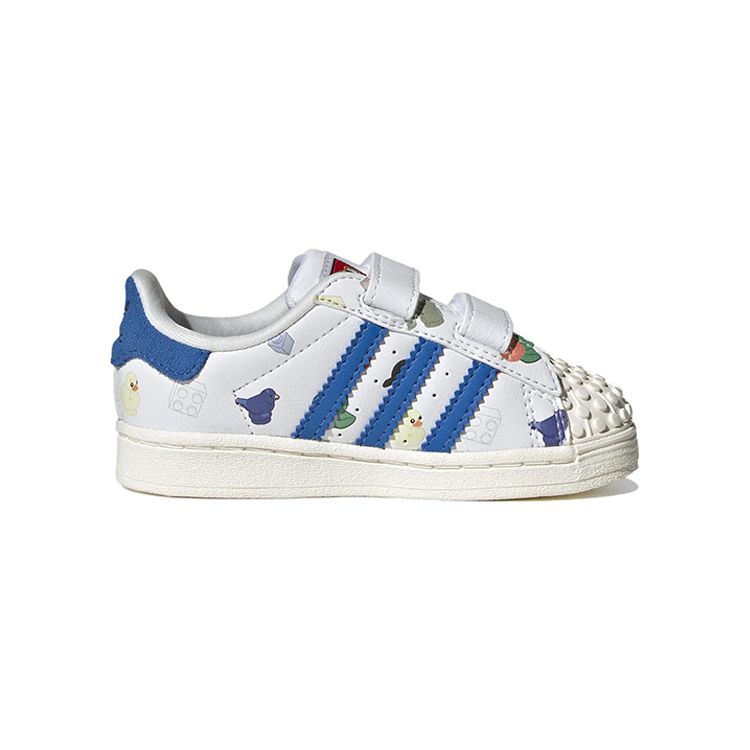 adidas LEGO x Superstar CF I Bricks And Figurine - White Royal Blue Baby Sneakers Footwear-White Clear-White IF2199