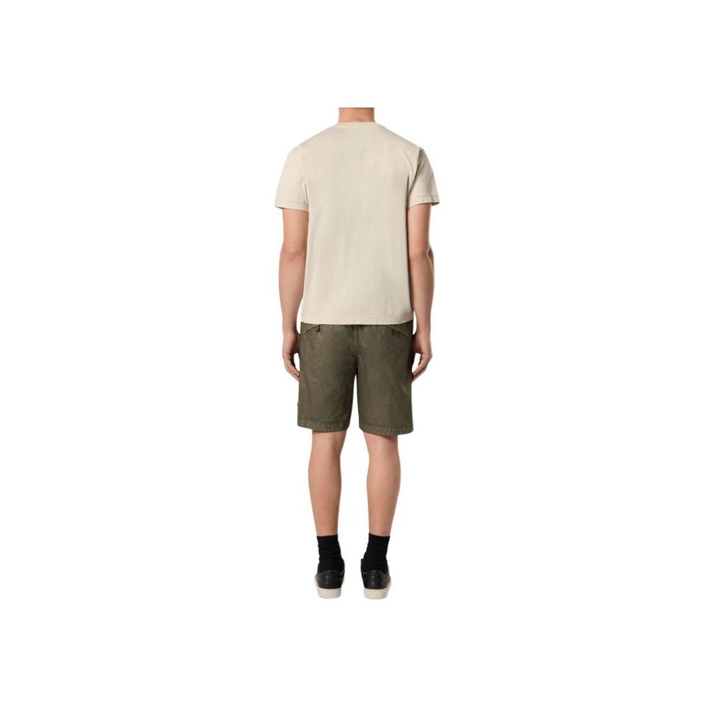 Stone Island Logo Crew Neck Short Sleeve T-Shirt Men Tops Beige K1S1521000-39S0013-V0095