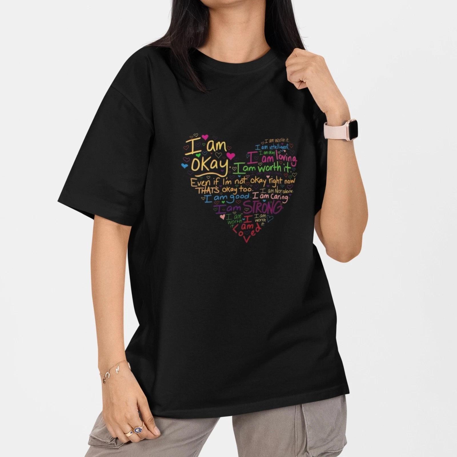 Mental Health Shirt Positive Affirmation Self Love Quote Heart Tee XXXXL