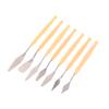 7Pcs Stainless Steel Oil Painting Knives Artist Crafts Spatula Palette Knife Mixing Knife Scraper Art Tools