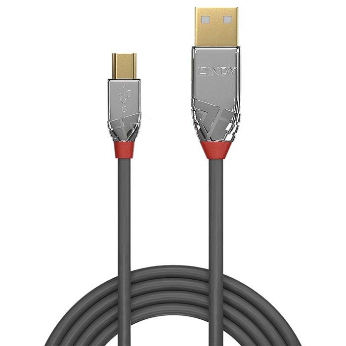 Câble USB 2.0 type A vers Mini-B - Cromo Line - 7.5m - Performants et esthétiques