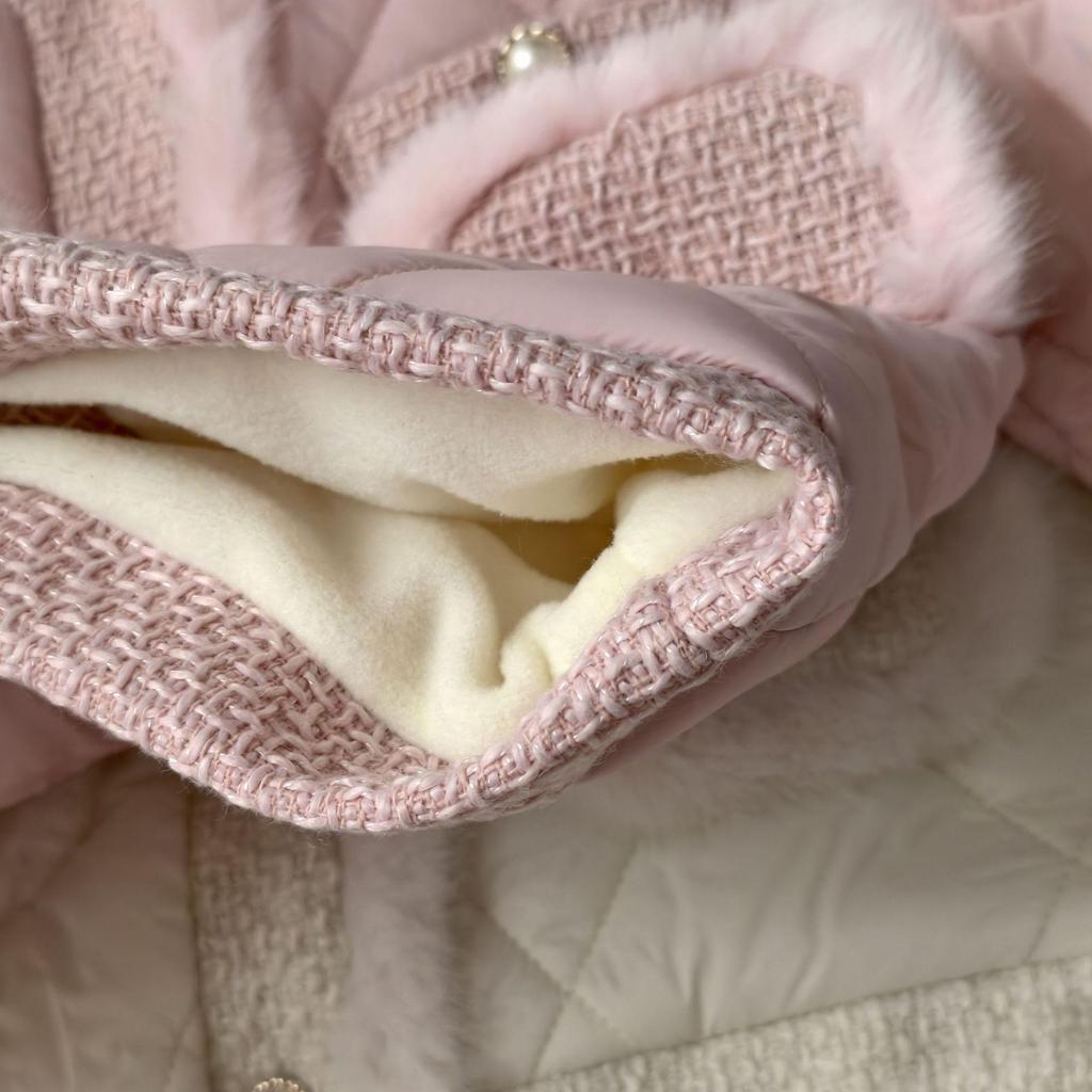 Szykowne zimowe dziecięce płaszcze z podszewką polarową, jednorzędowe