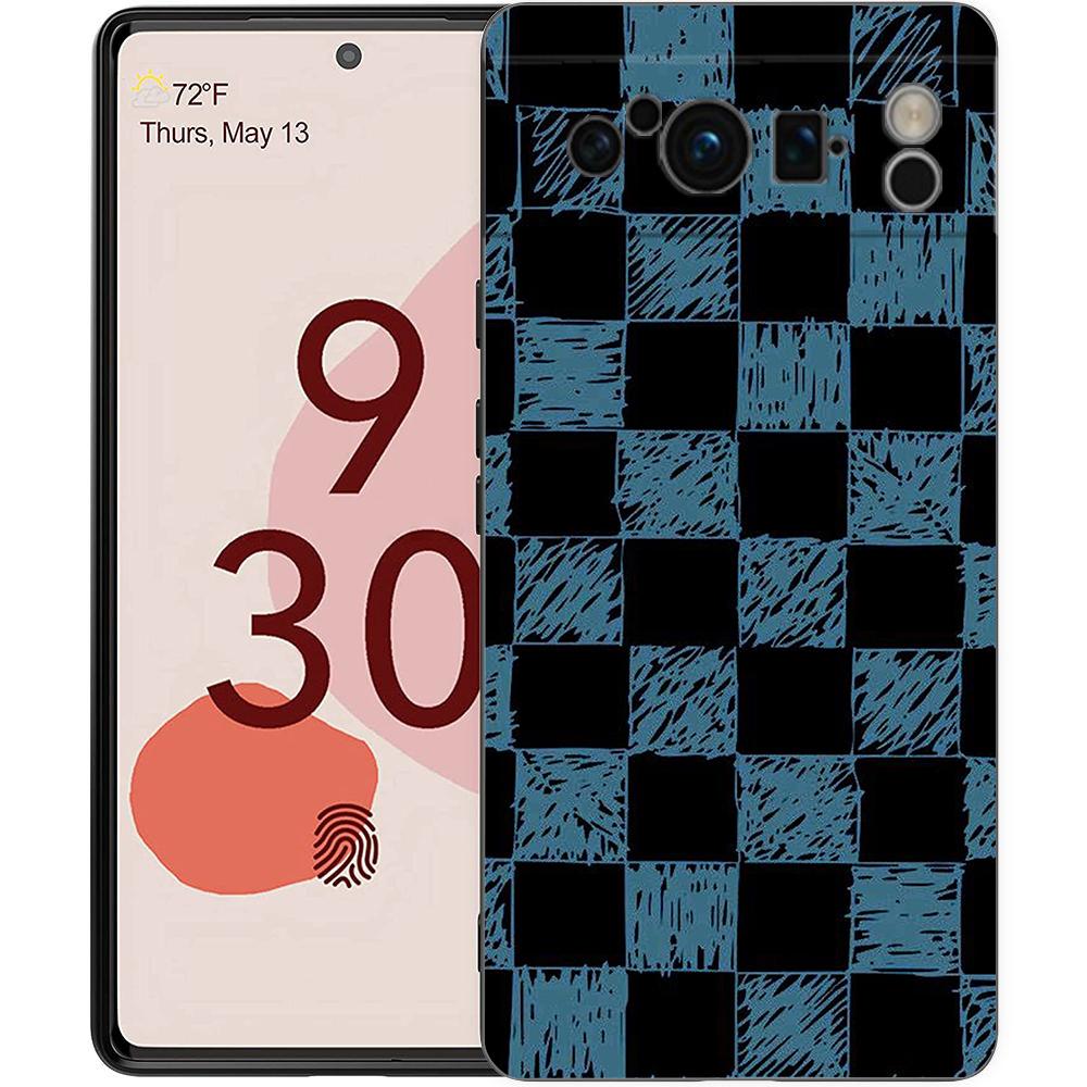 

Чехол для телефона Google Pixel 10 Pro Pixel 9 Pro XL TPU Чехол Pixel 8 Pro 9A 8A 7A 7 6A 6 Pro Мягкая обложка Шахматная клетка Pixel 7