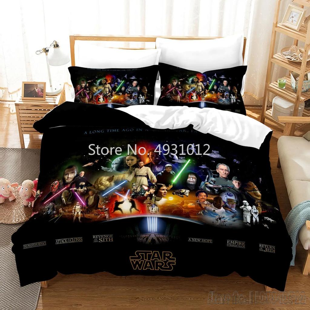 Anime 3D Printed Black Warrior Bedding Set Baby Duvet Cover Sets Bedclothes Twin Single King Kids Adult Gift
