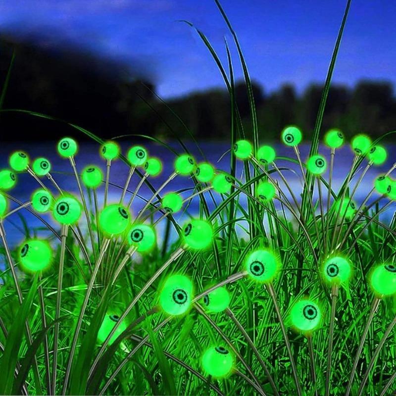 1500LM LED Solar Eyeball Lights Outdoor Waterproof Halloween Outdoor Decoration String Lights Garden Lamps Courtyard Holiday PartyDecor