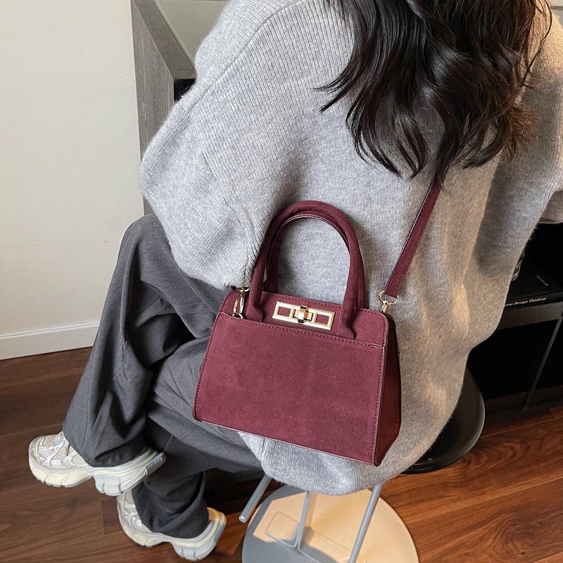 2025 Retro Frosted Textured Handbag: Versatile Women's Shoulder & Crossbody Bag