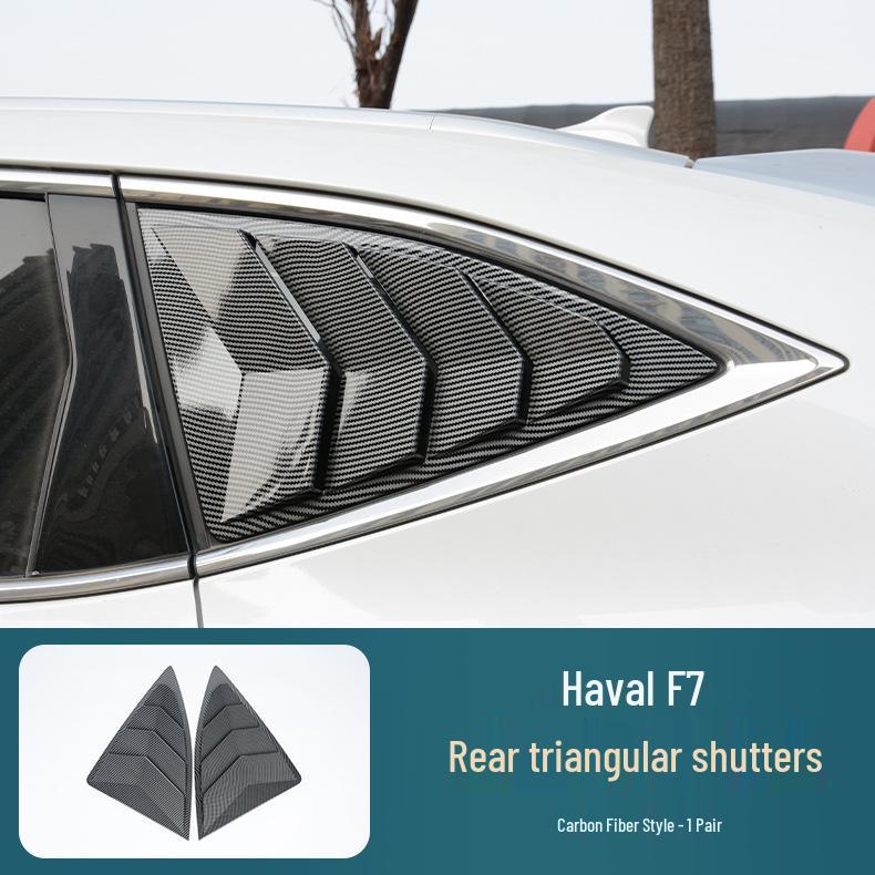 Haval F7 Rear Window Trim & Triangle Louver Decor