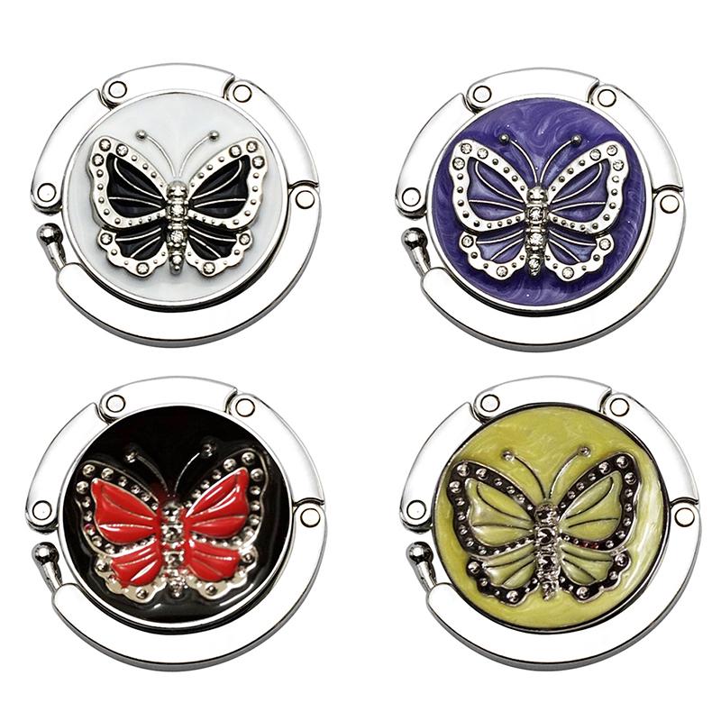 Butterfly Folding Bag Handbag Tote Table Hanger Hook Holder Purse Hanger Holder