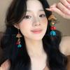 Ear chimes~ Plant fruit fringed earrings Women's unique beautiful earrings Retro niche ear jewelry