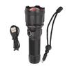 Telescopic Focus Flashlight XHP160 LED Super Bright Flashlight for Camping Hiking Biking