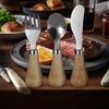 Kids Spoon Fork Knife Set Utensils Kitchen Tableware for Hotel Rubberwood