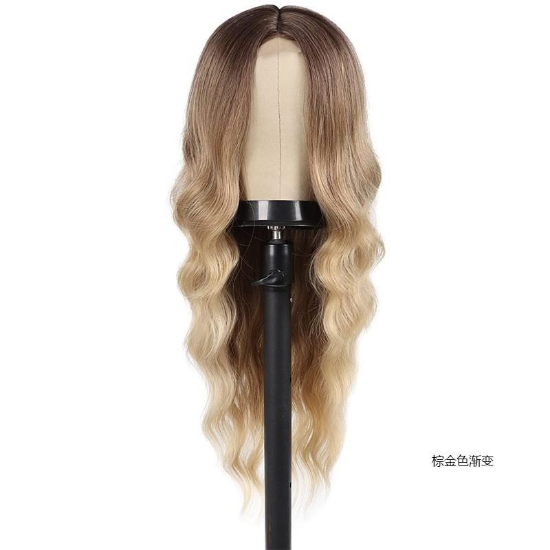 

Градиентный цвет для женщин, крупная волна, длинные вьющиеся волосы 20inch