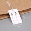 In-Stock Blank Cardboard Jewelry Tags with Elastic Rope for Clothing Accessories