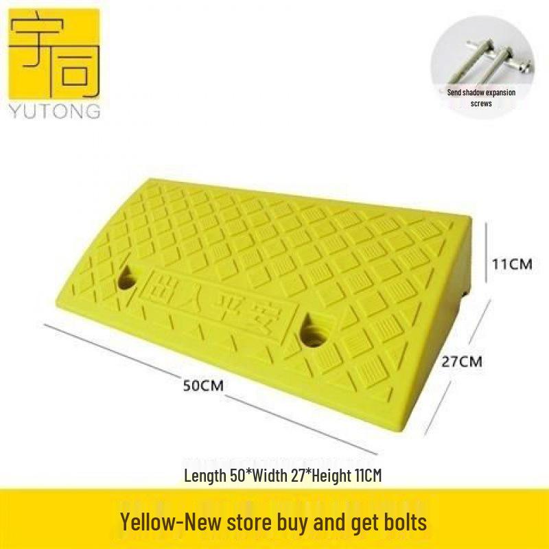 Dreieckige Kunststoff-Autoschwellenrampe & Geschwindigkeitsbegrenzungspad