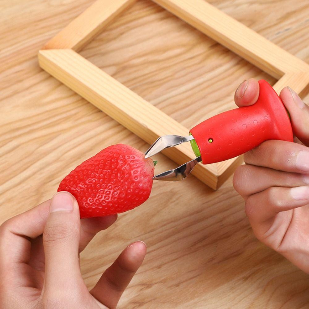 Stainless Steel Strawberry Huller Pineapple Stalk Corers Stem Removal Device Creative Design Tomato Stem Remover Kitchen Use