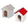 1/12 Scale Miniature Dog House Wooden Pet House Kennel for Craft Project Dollhouses Furniture Garden Display Decoration