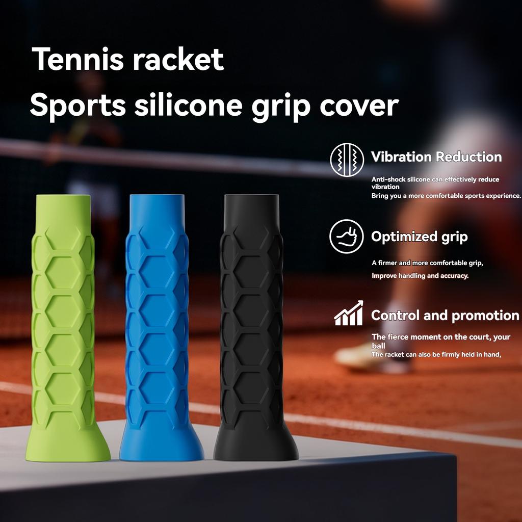 Impugnatura in Silicone Antiscivolo e Ammortizzante per Racchette da Pickleball, Copri Impugnatura in Silicone per Sport all'Aperto Pickleball e Tennis