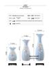 European Modern Ceramic Vase for Flower Arrangements - Ideal Home Decor for Living Room, Dining Table, or Coffee Table - Perfect Housewarming Gift