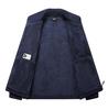 Men's Plush Fleece Jacket - Thick, Warm, Windproof Cardigan for Autumn/Winter with Stand Collar.