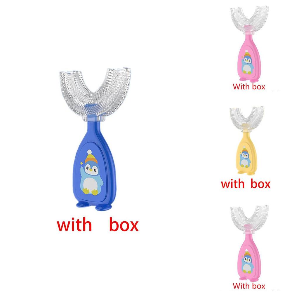 Childrens Ushaped Silicone Toothbrush For Oral Cleaning With Soft Bristles In Multiple Colors