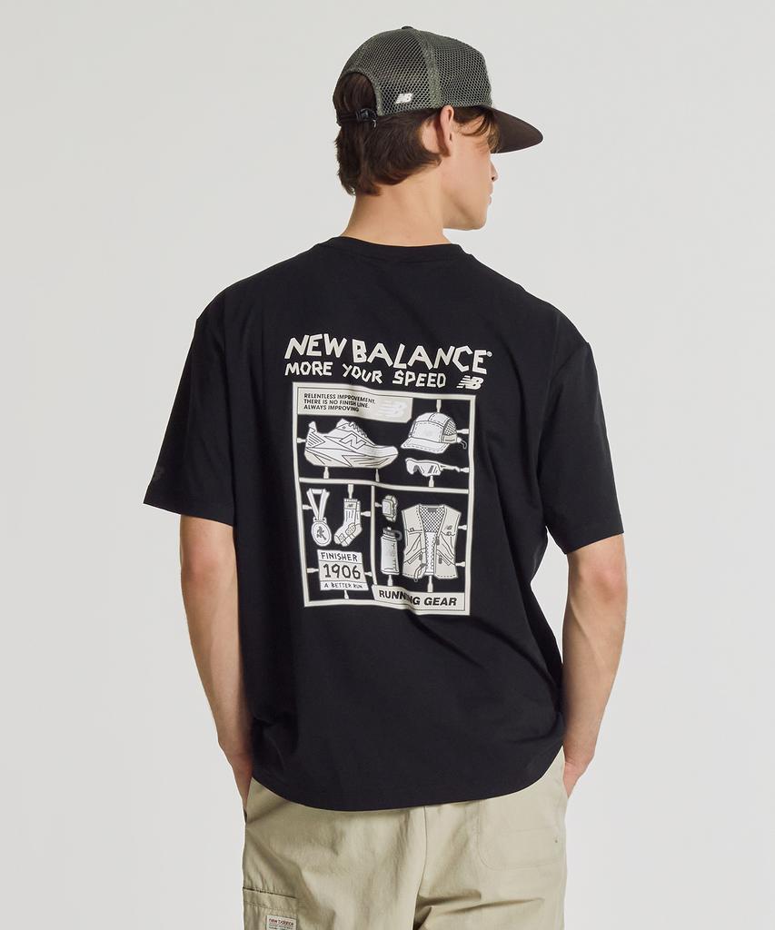 Nyuballanseu Nbneg25613 / Uni Frozen Pictogram Short Sleeve T-Shirt (Black)